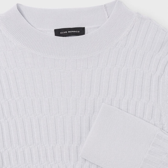 Club Monaco Signature Ribbed Mock Neck Sweater - Picture 4 of 10